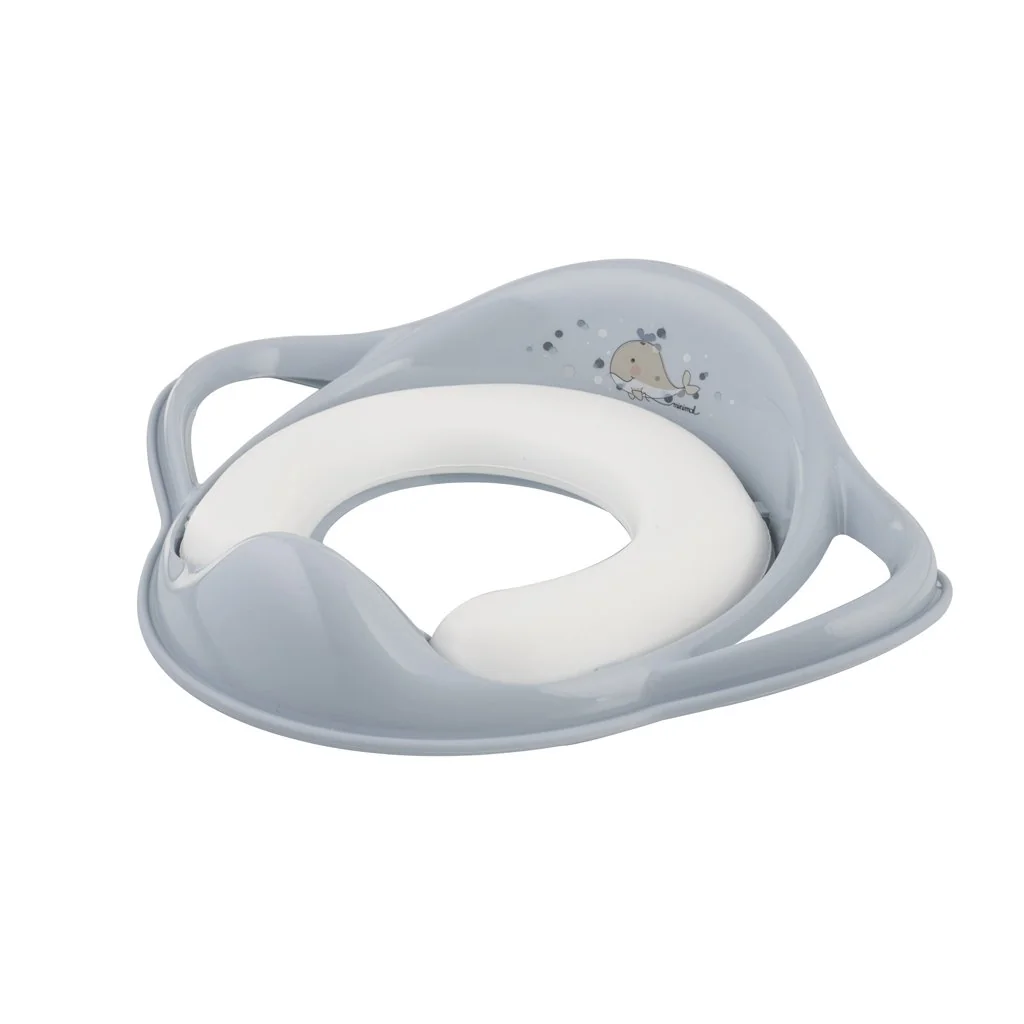 Maltex Redukce na WC s úchyty měkká Velrybka Minimal - satin blue