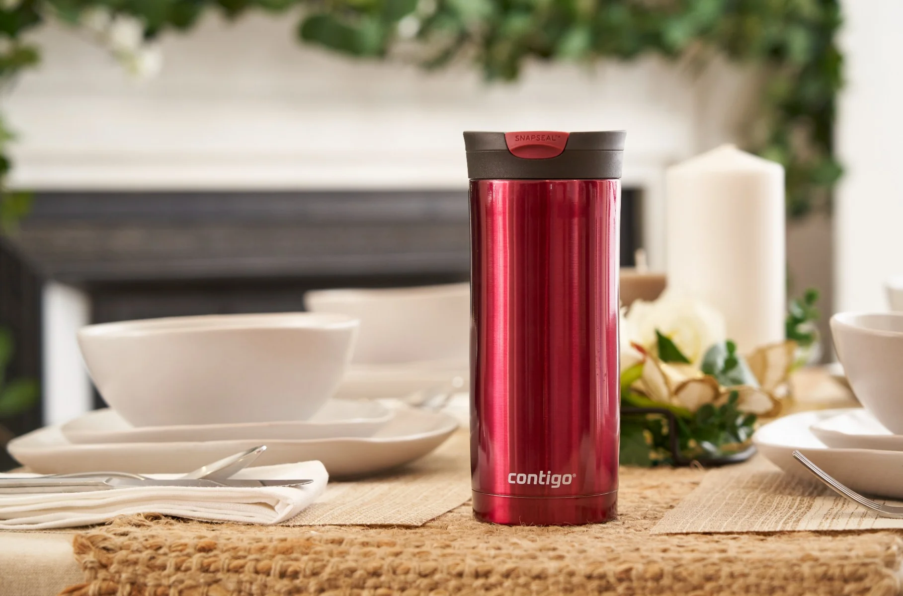 Contigo Termoláhev Huron Vivacious červená 470 ml