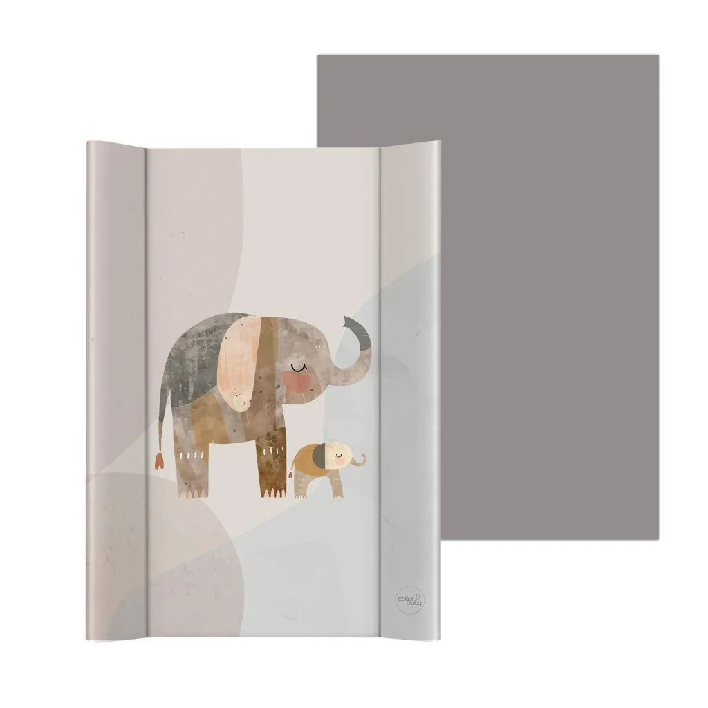 Ceba Podložka přebalovací 2-hranná s pevnou deskou (50x70) Basic Elephant Family