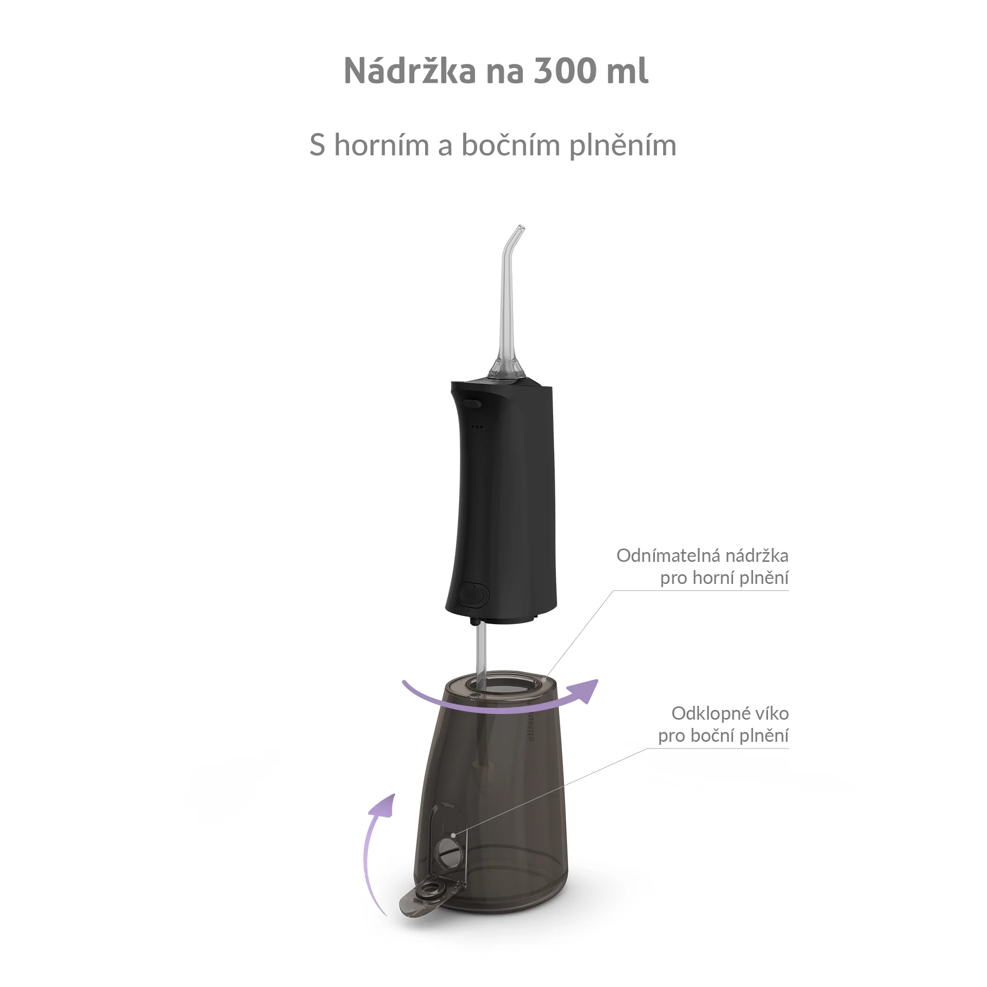 Truelife AquaFloss Compact L100 ústní sprcha černá