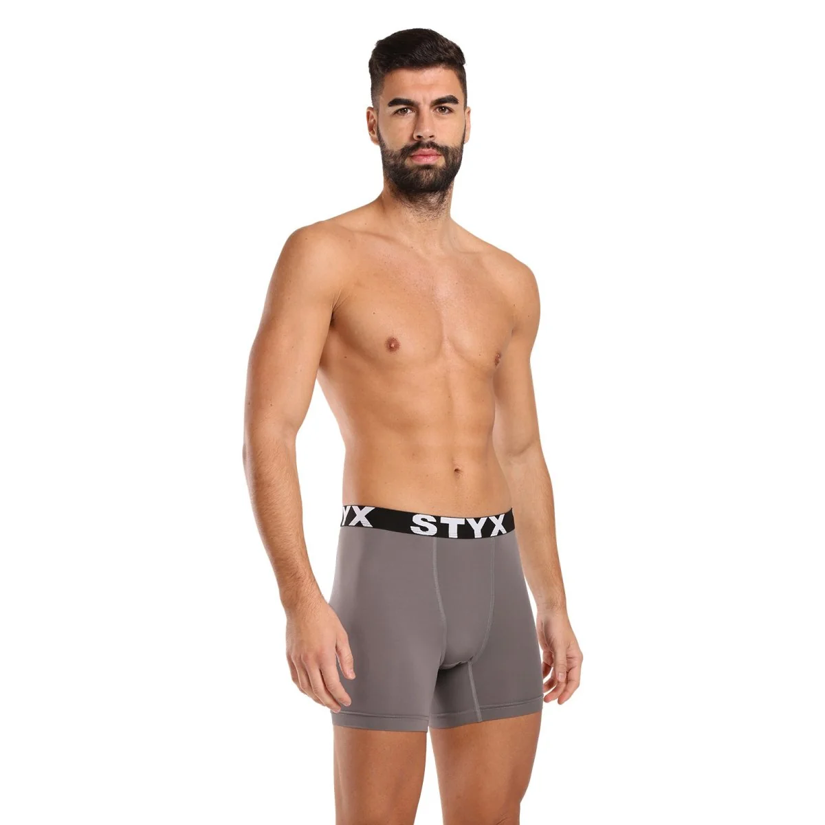 Styx Pánské funkční boxerky tmavě šedé (W1063) M