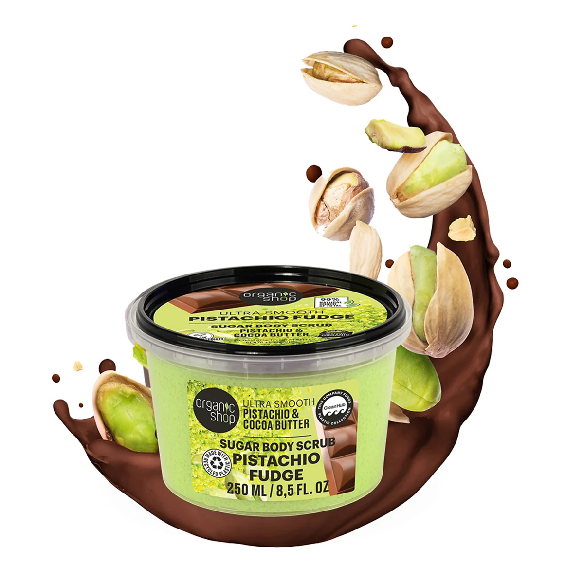 Organic Shop Tělový peeling Pistácie a kakaové máslo 250 ml