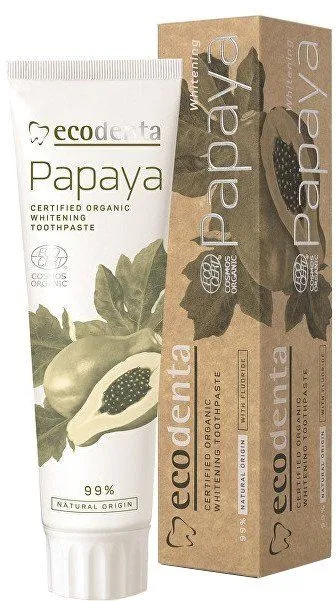 ECODENTA Zubní pasta bělící papája BIO 100 ml