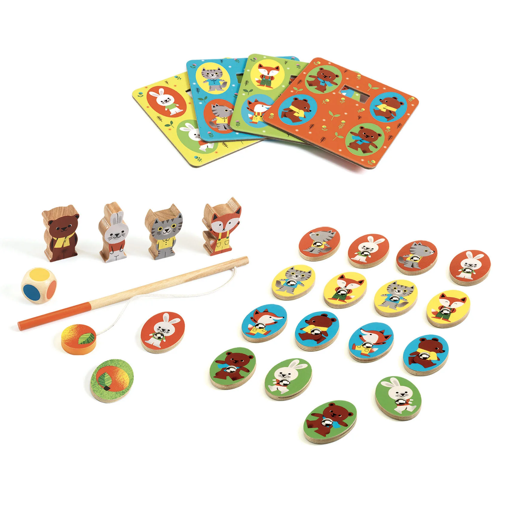 Djeco Sada 4 her Ludo Wood