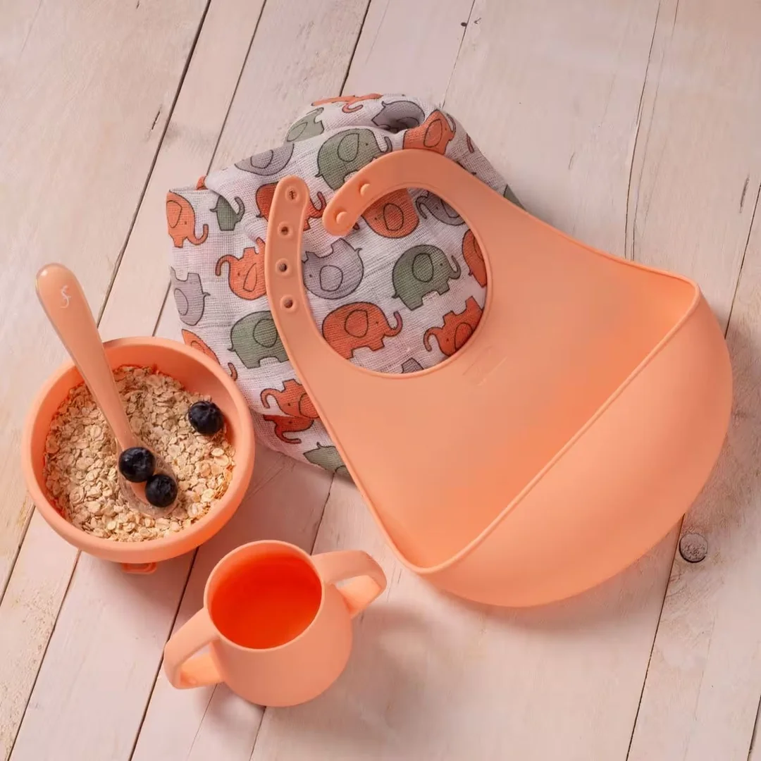 Lurch dětská silikonová miska apricot (00280031