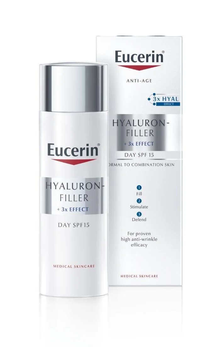 Eucerin Hyaluron-Filler + 3x Effect denní krém pro normální až smíšenou pleť 50 ml