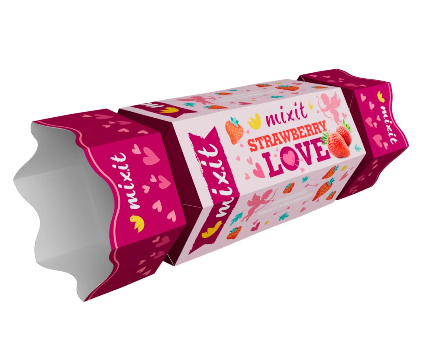 Mixit Celé křupavé jahody bonbón 40 g