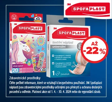 Spofaplast náplasti až 22% (duben 2024)