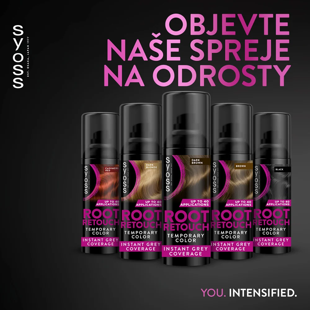 Syoss Root Retoucher Sprej na odrosty tmavě hnědý 120 ml