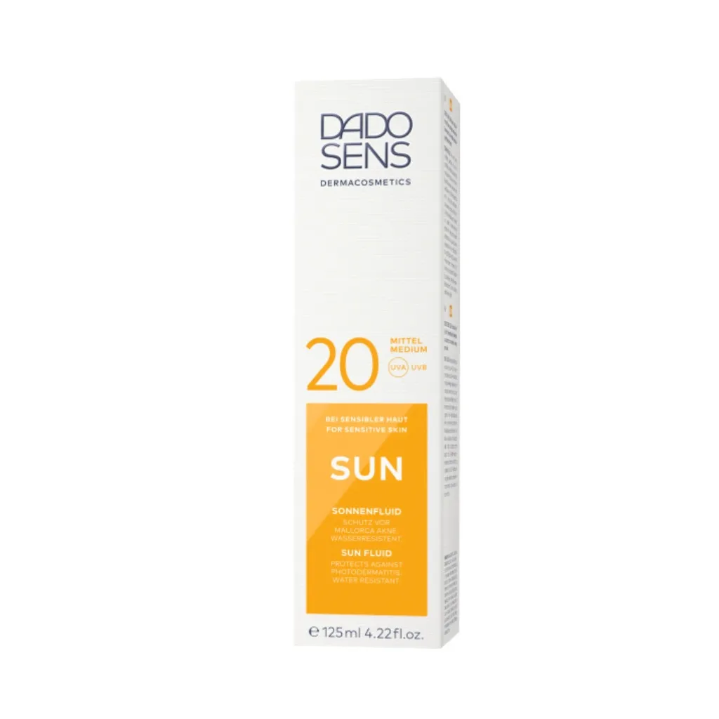 Dado Sens Sun Opalovací fluid proti slunečním alergiím SPF 20 125 ml
