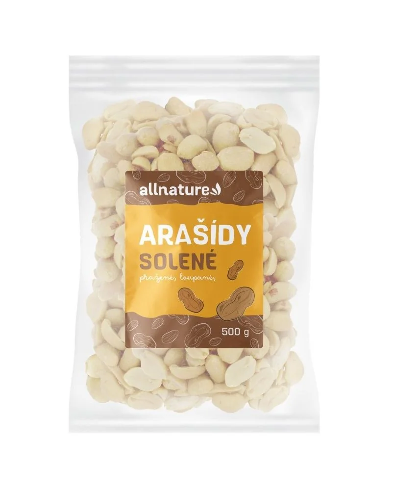 Allnature Arašídy pražené loupané solené 500 g