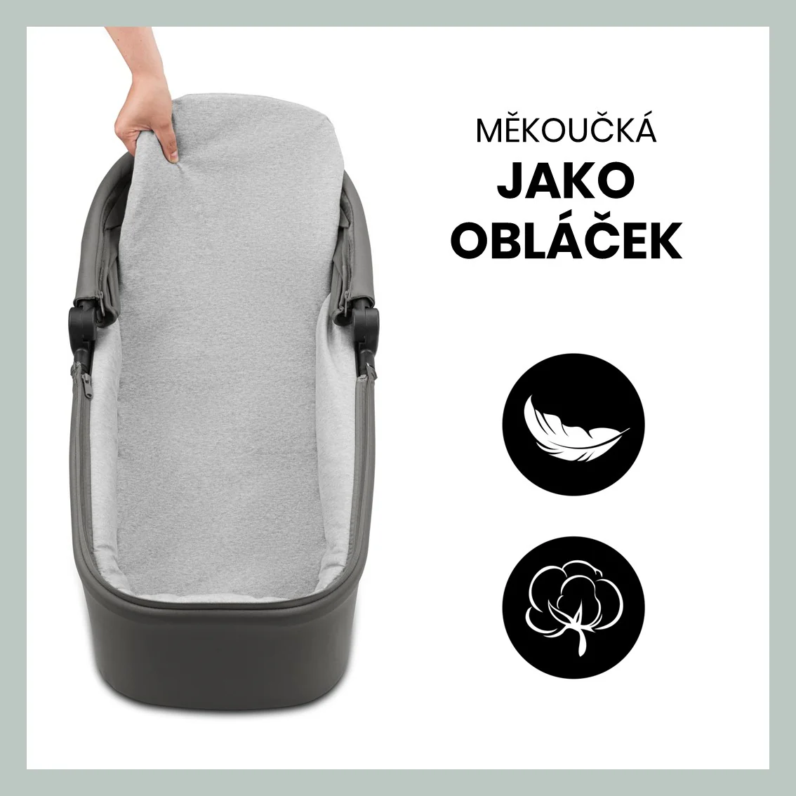 Hauck Kombinovaný kočárek Move N Care Set 2v1 Dark Grey 