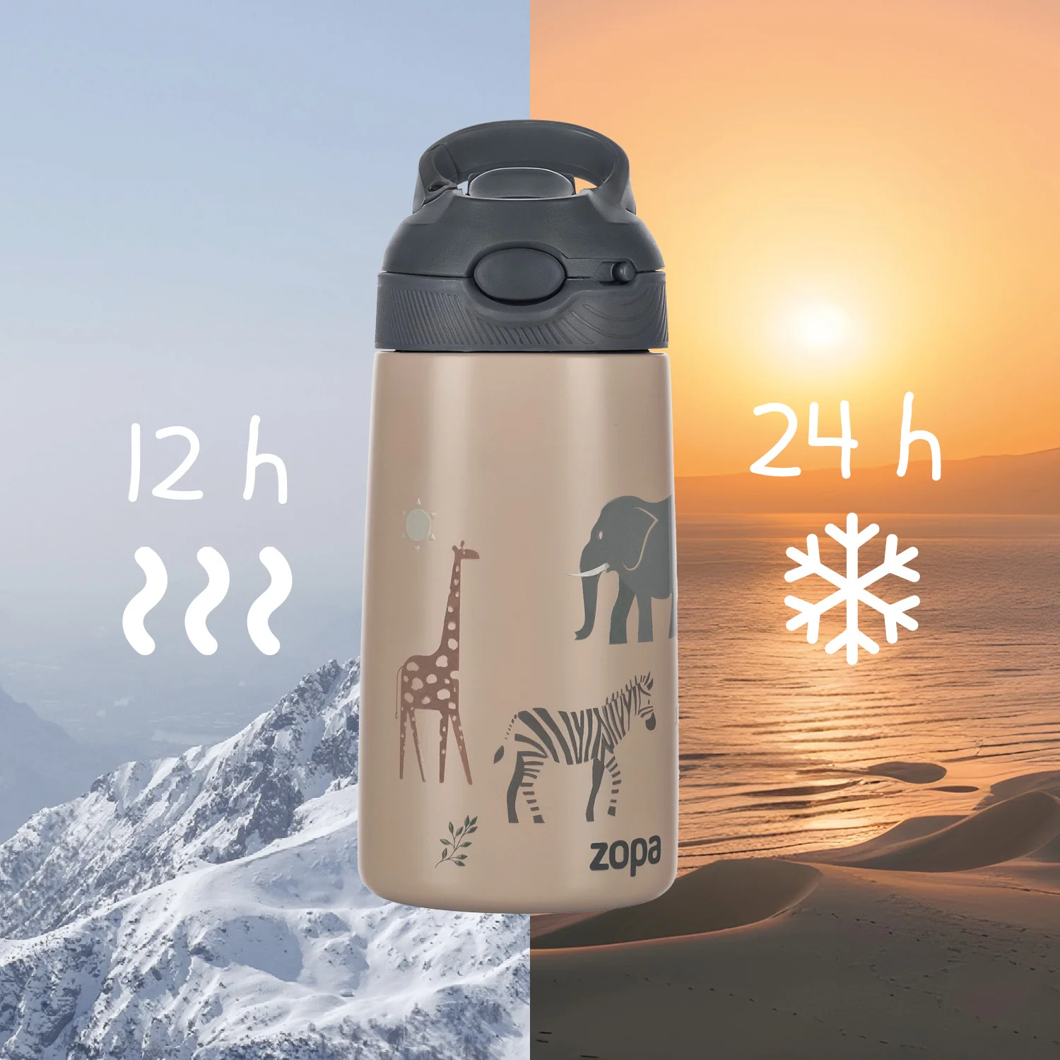 Zopa Termoska na pití sport 400 ml, Dino 2