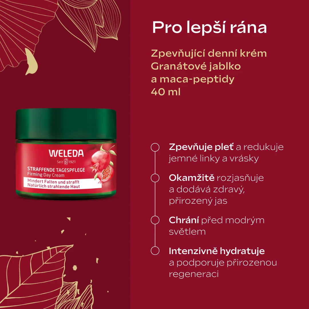 Weleda Firming Face Care Pomegranate & Maca Peptides dárkový set 2 ks