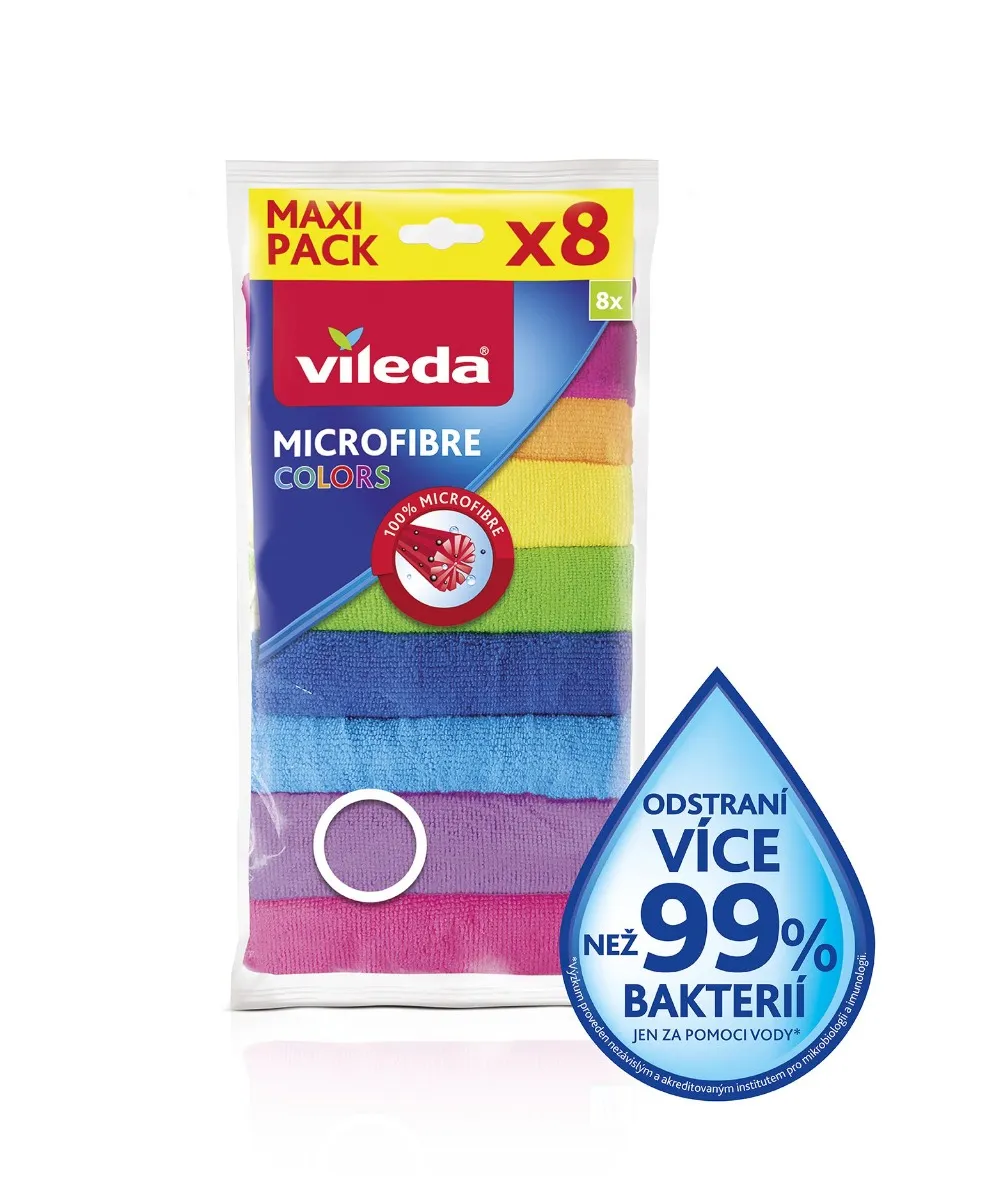 Vileda Microfibre Colors mikrohadřík 8 ks