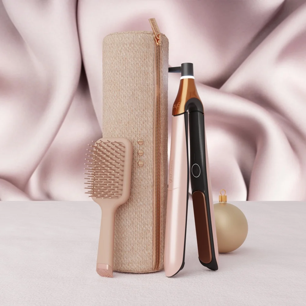 GHD Chronos Set Cashmere Edice žehlička + mini kartáč na vlasy