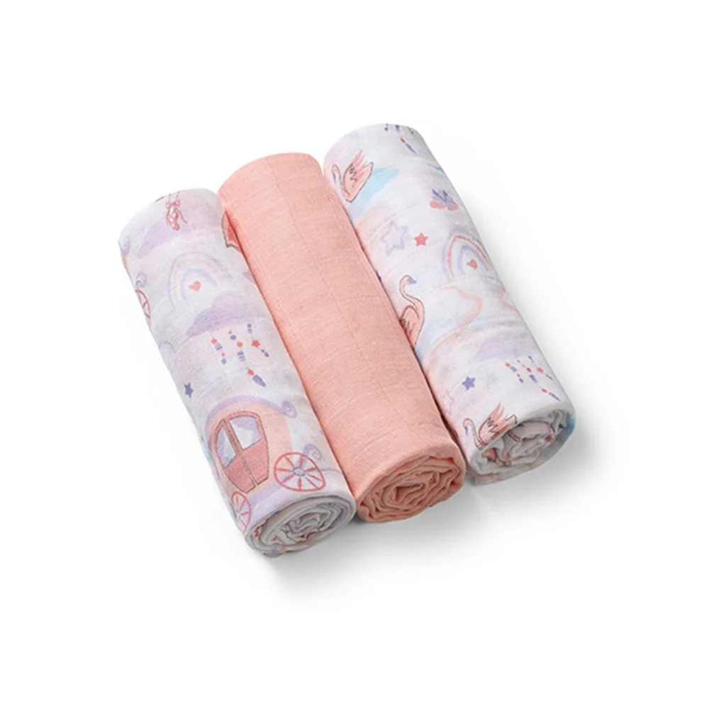 Babyono Pleny mušelínové Super Soft 70x70 cm 3 ks peach