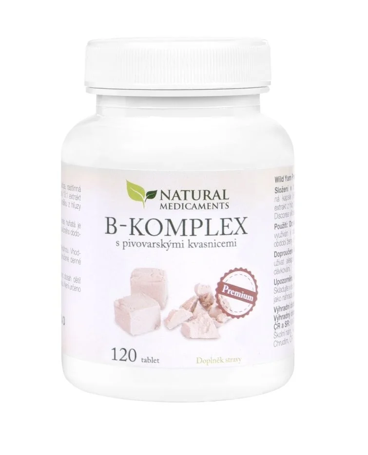 Natural Medicaments B-komplex s pivovarskými kvasnicemi Premium 120 tablet