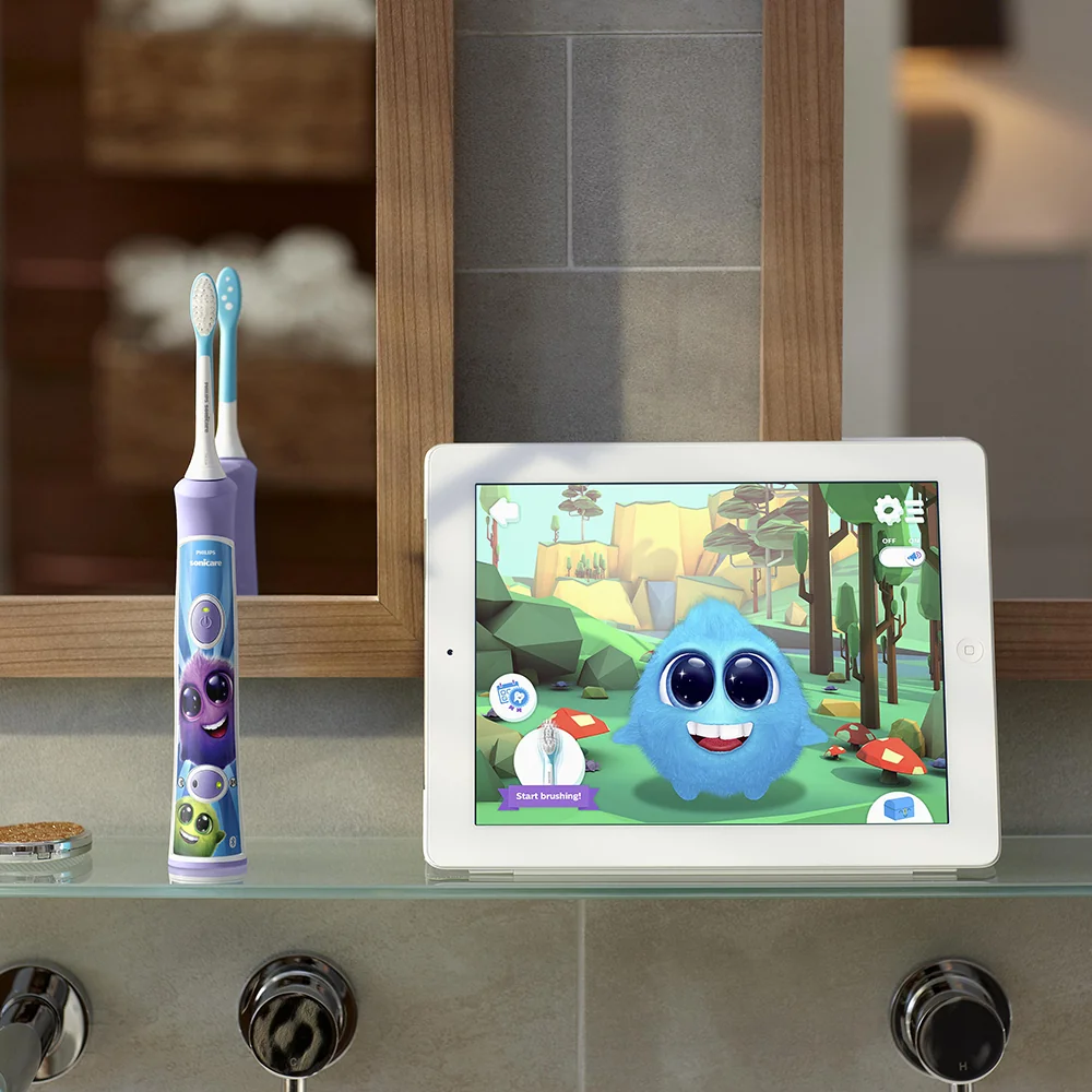 Philips Sonicare for Kids HX6322/12 dětský sonický zubní kartáček fialový