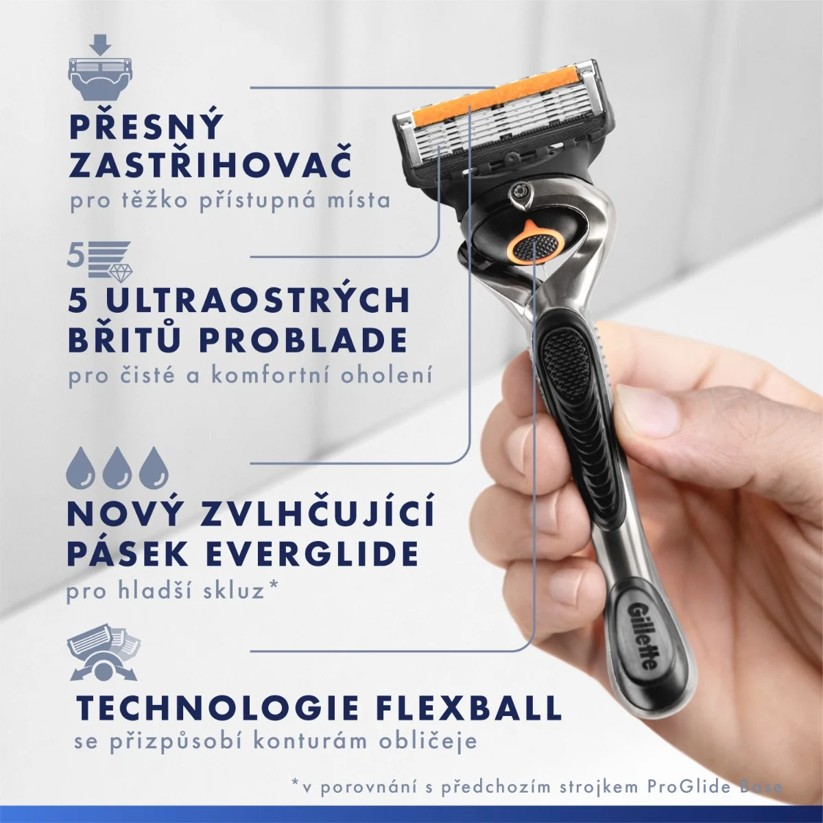 Gillette Xmass sada UEFA holicí strojek + 4 hlavice, taška a gel na holení 200 ml