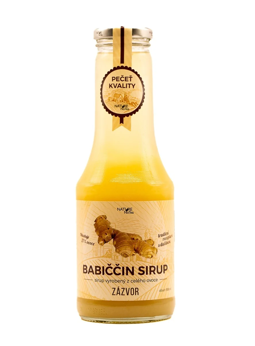 Nature Notea Babiččin sirup ovocný Zázvor 500 ml