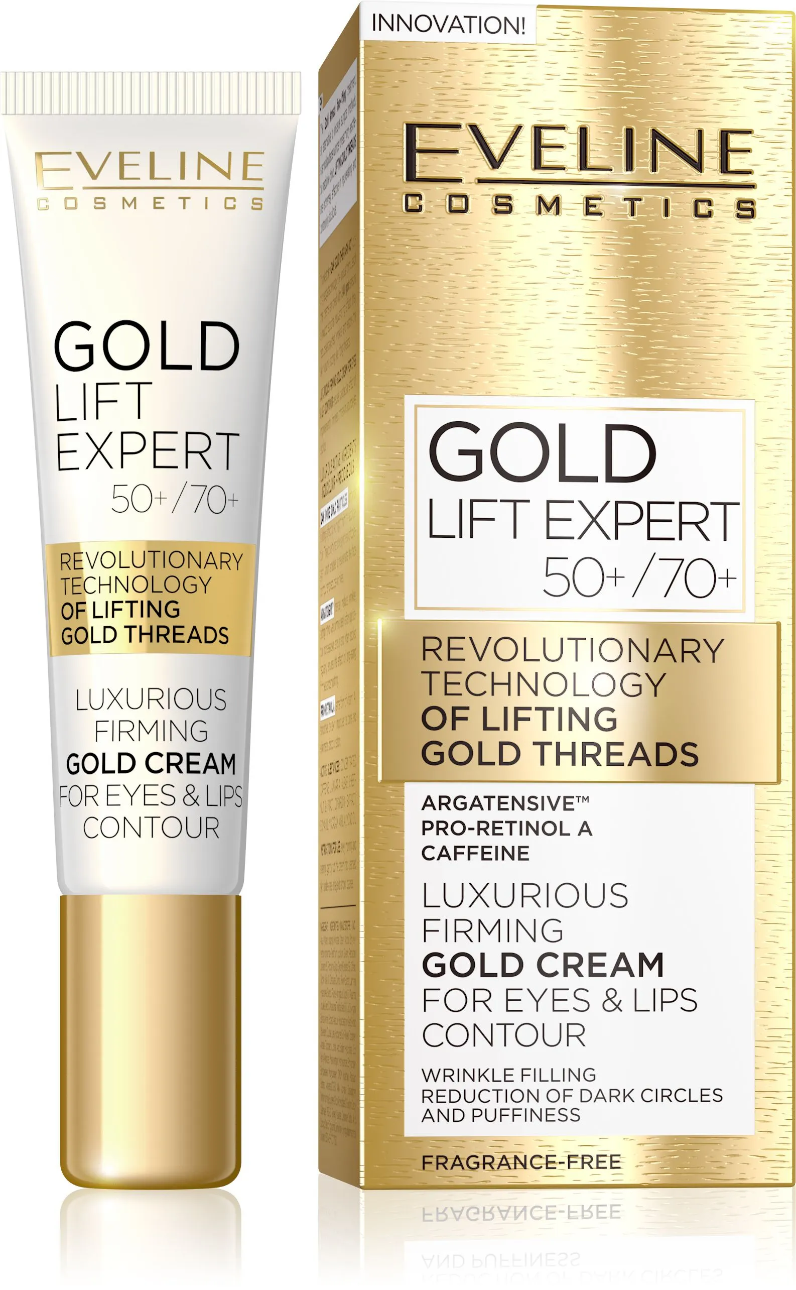 Eveline GOLD LIFT Expert Krém na oči a víčka 15 ml