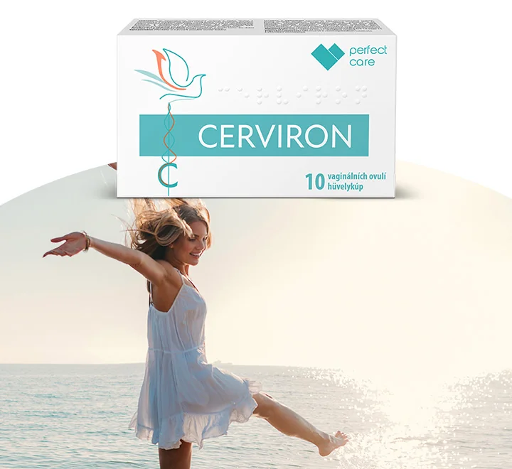 Cerviron 10 vaginálních ovulí. Zdravotnický prostředek. Cerviron 10 vaginálních ovulí. Zdravotnický prostředek.