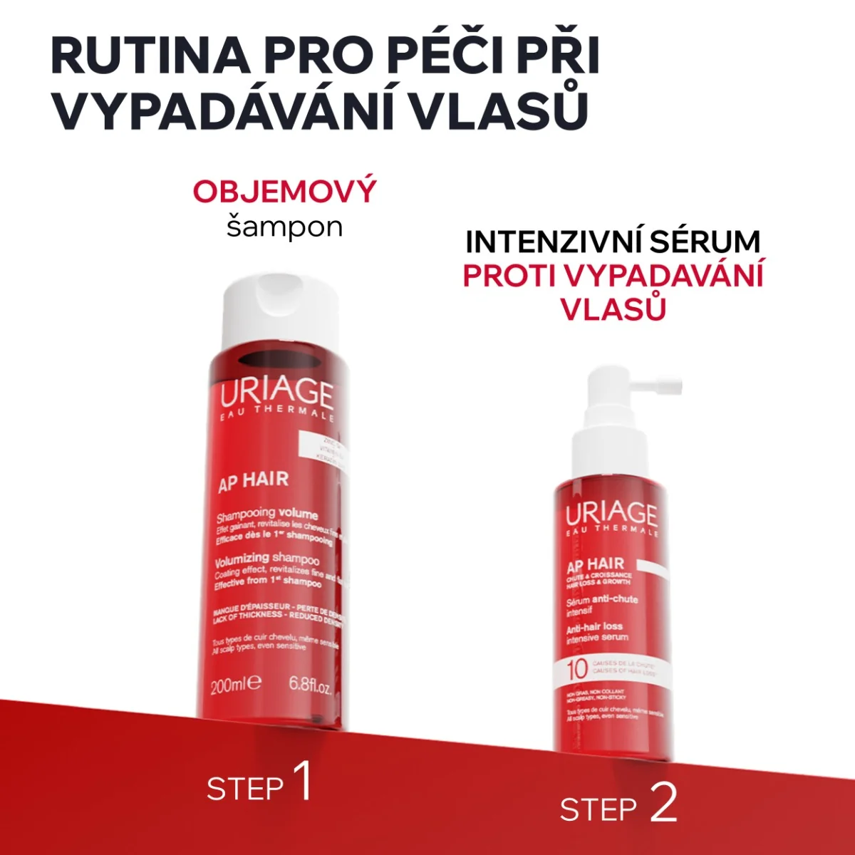 Uriage AP Hair Objemový šampon 200 ml