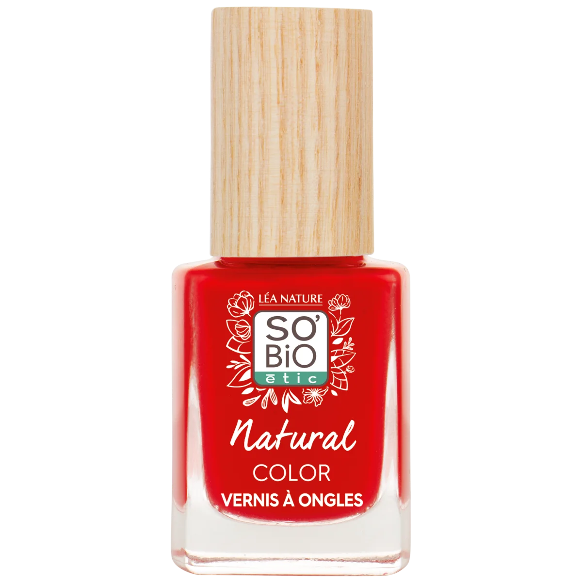 SO’BiO étic Lak na nehty 20 esenciální červená 11 ml