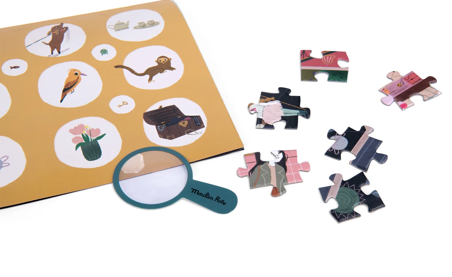 Moulin Roty Puzzle s lupou Hotel - 200 pcs