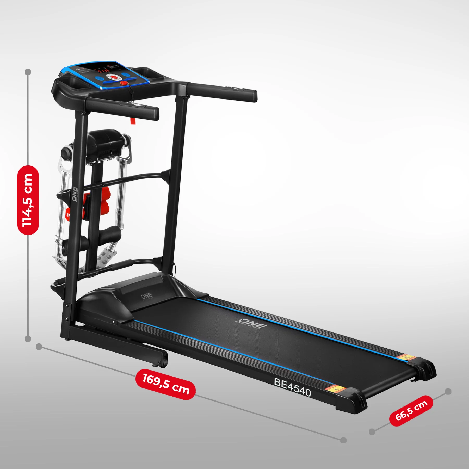 One Fitness Běžecký pás elektrický BE4540 černý