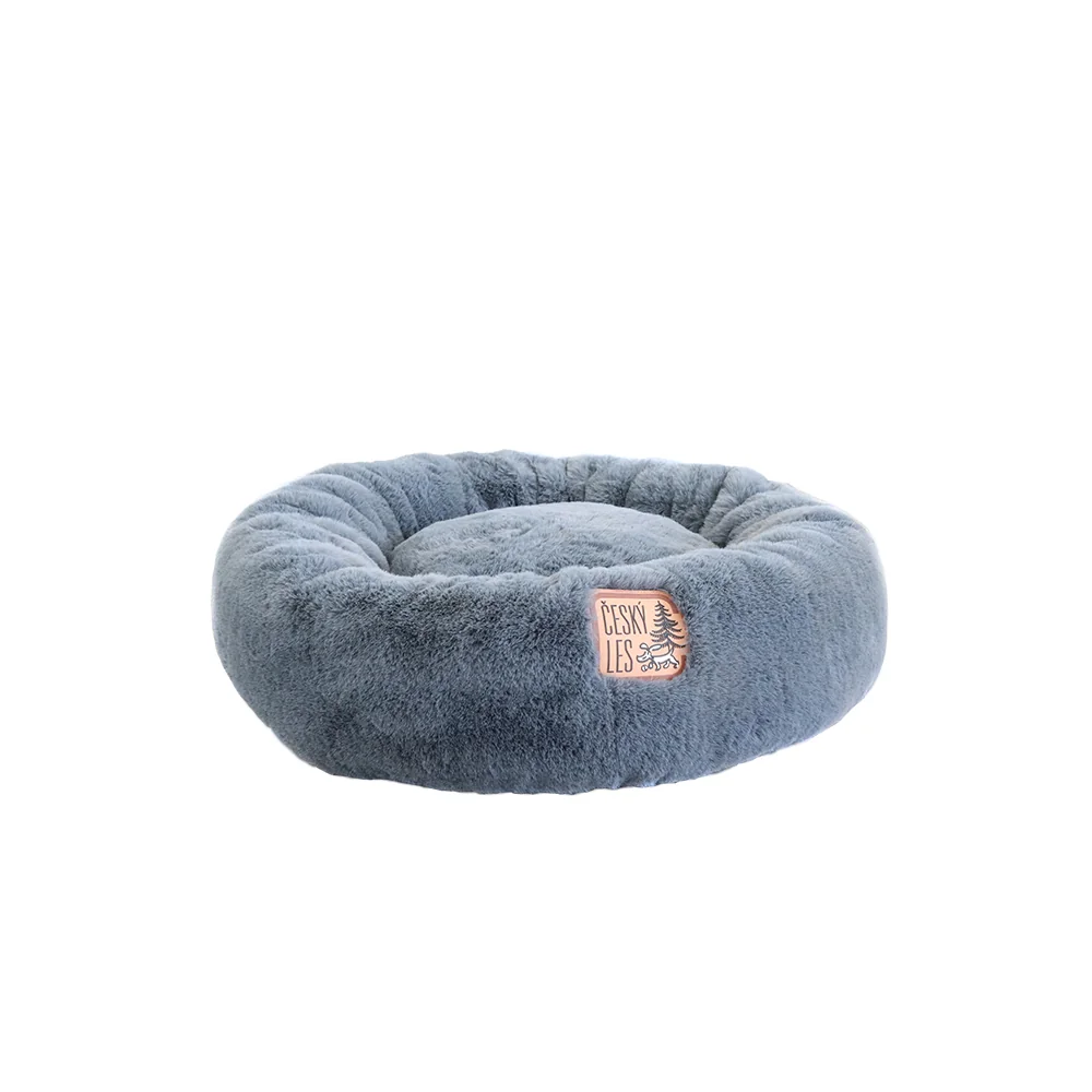 Akinu ČESKÝ LES plyšový donut šedý XS 45 cm