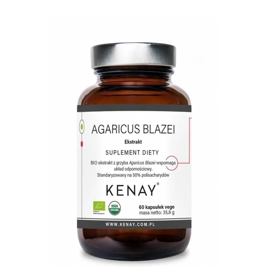 Kenay Agaricus blazei brazilská houba 60 kapslí