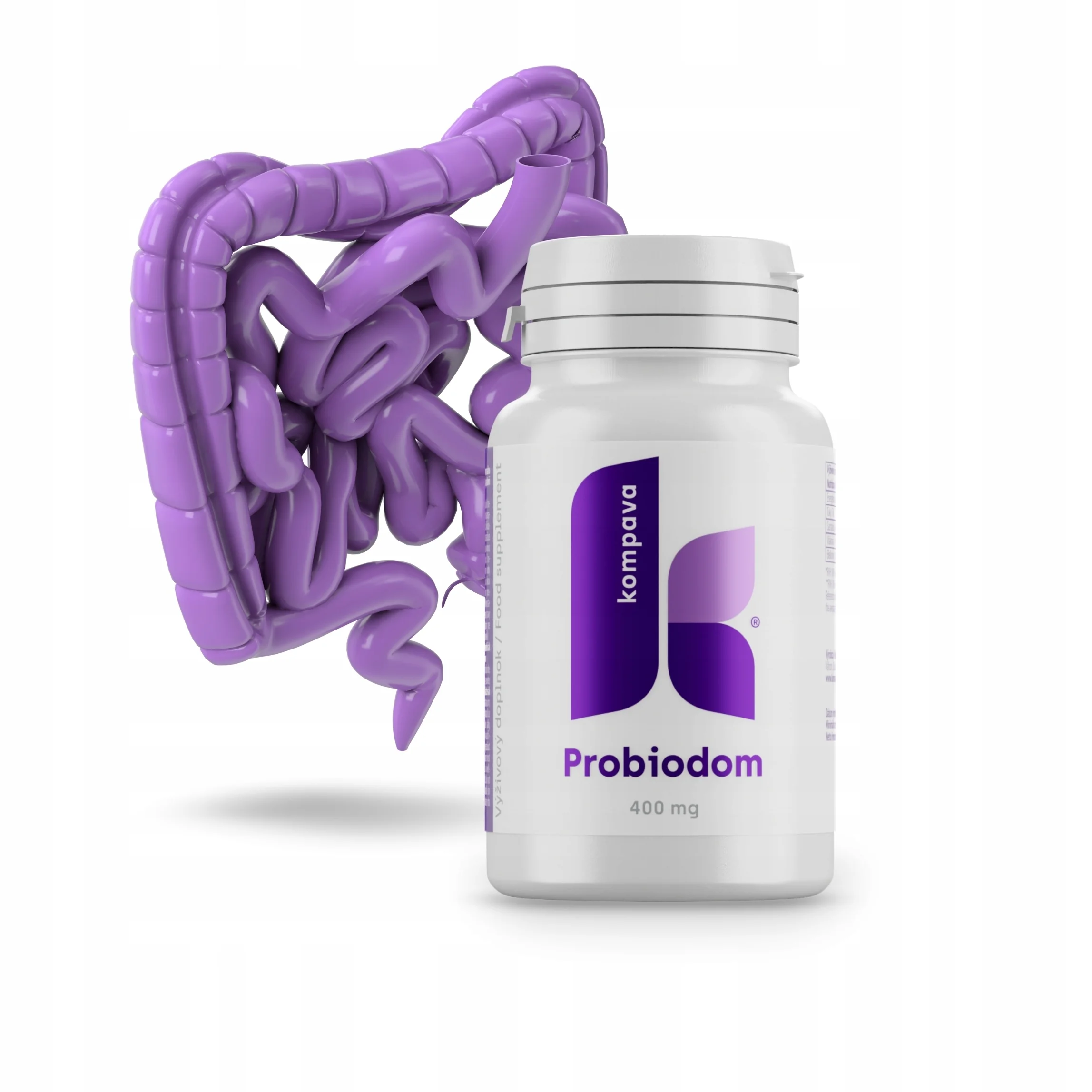 KOMPAVA Probiodom 400 mg 60 kapslí