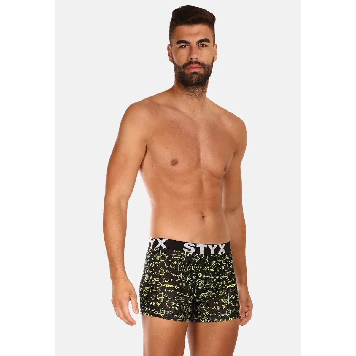 Styx Pánské boxerky long art sportovní guma fyzika (U1652) XXL