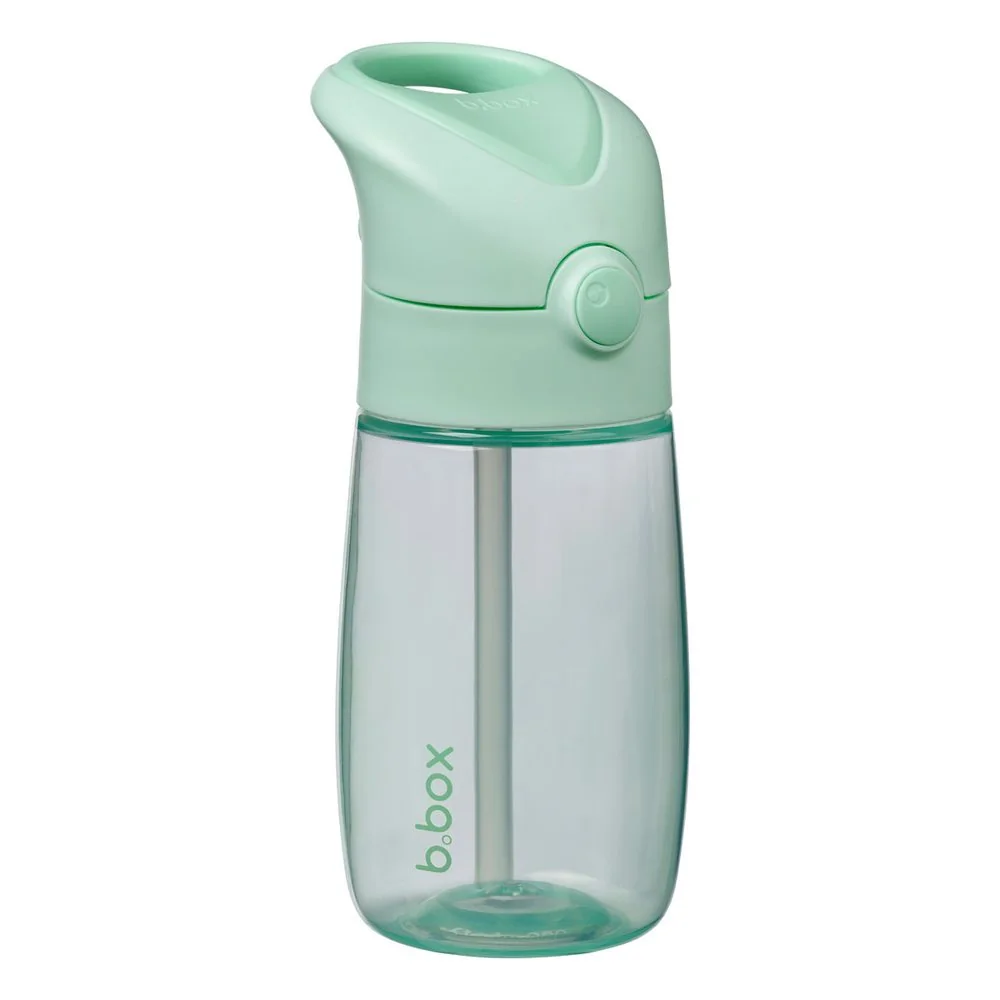 B.BOX Láhev na pití s brčkem Junior 380 ml - spearmint