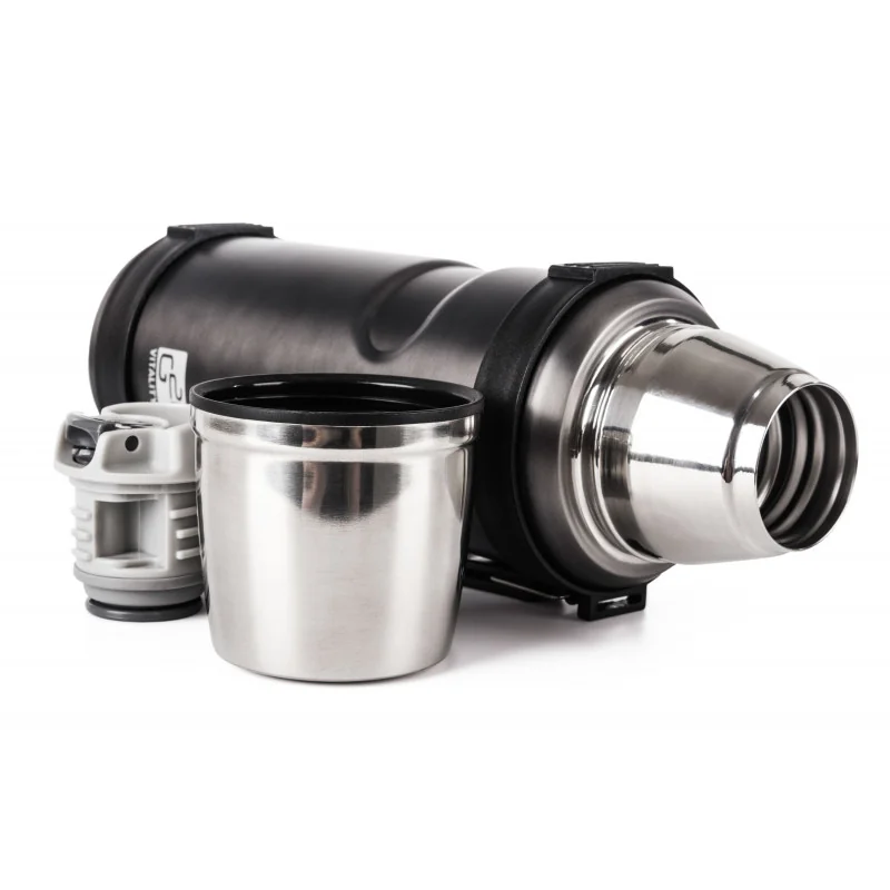 G21 Termoska na pití 1000 ml, ocelově šedá s rukojetí