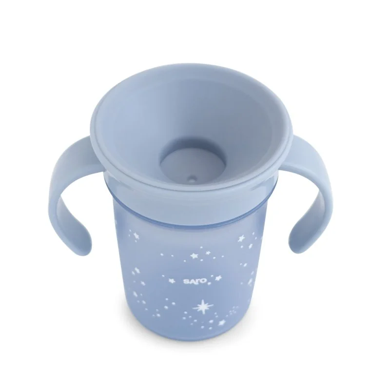 Saro Baby tréninkový hrníček 360° Blue