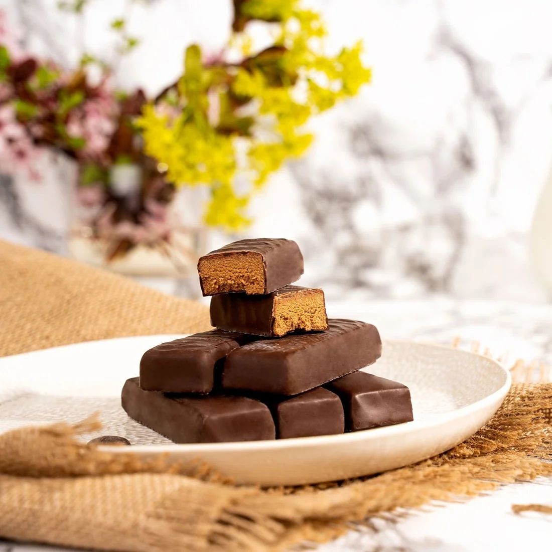 KetoDiet Proteinové tyčinky - příchuť čokoláda (14 ks - 7 porcí)