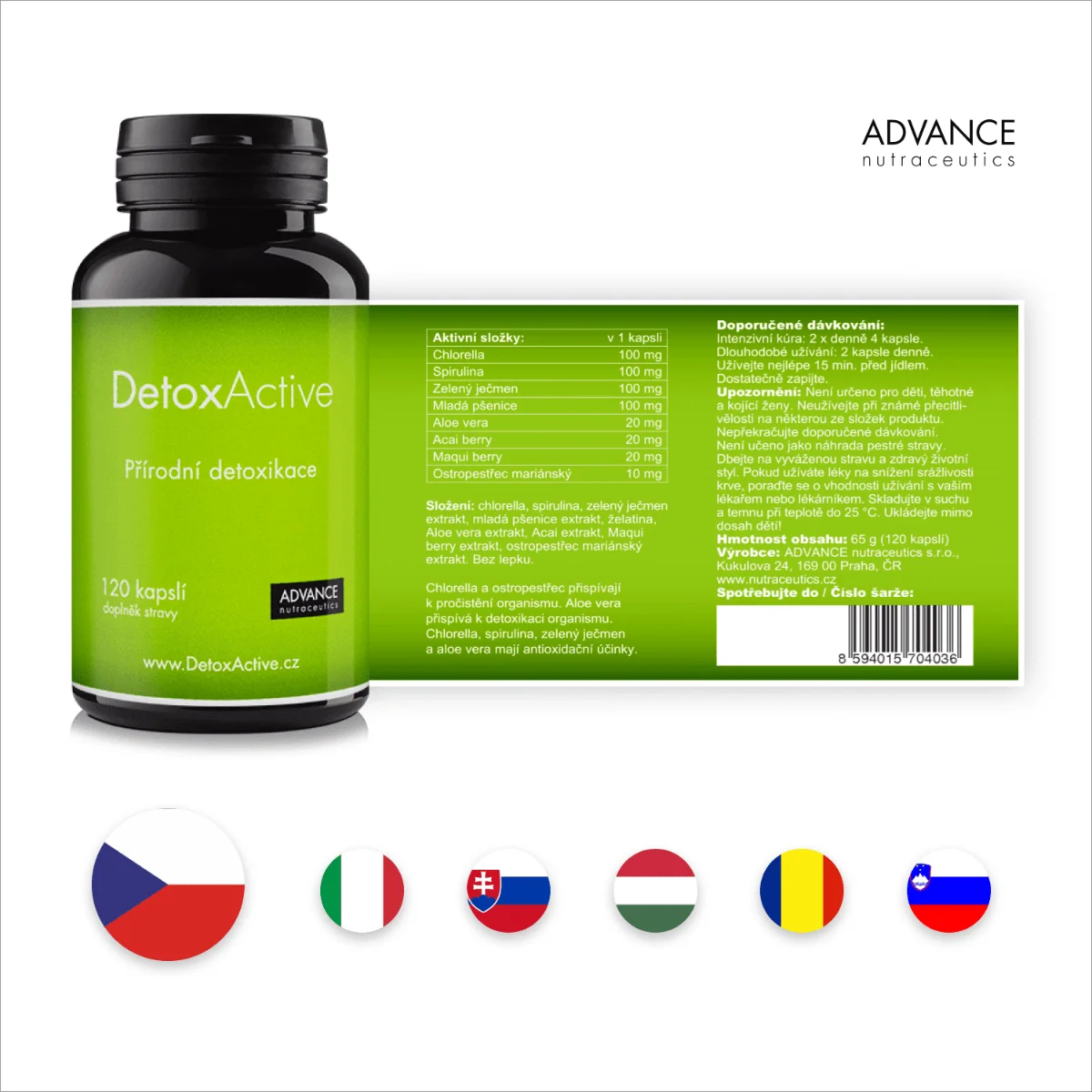 Advance DetoxActive 120 kapslí