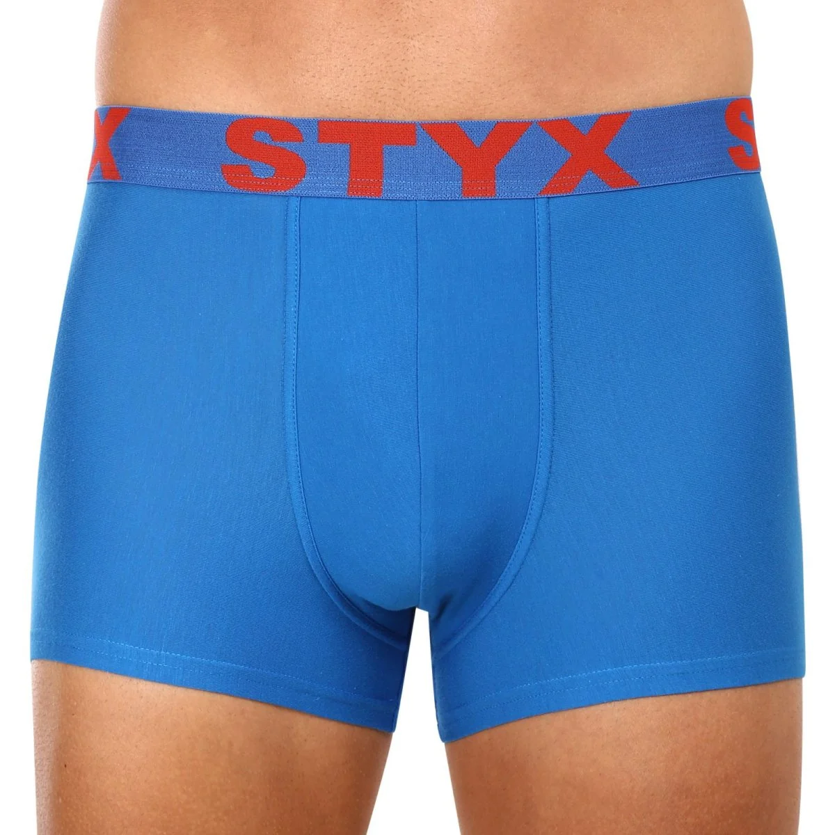 Styx 3PACK pánské boxerky sportovní guma modré (3G1167) L