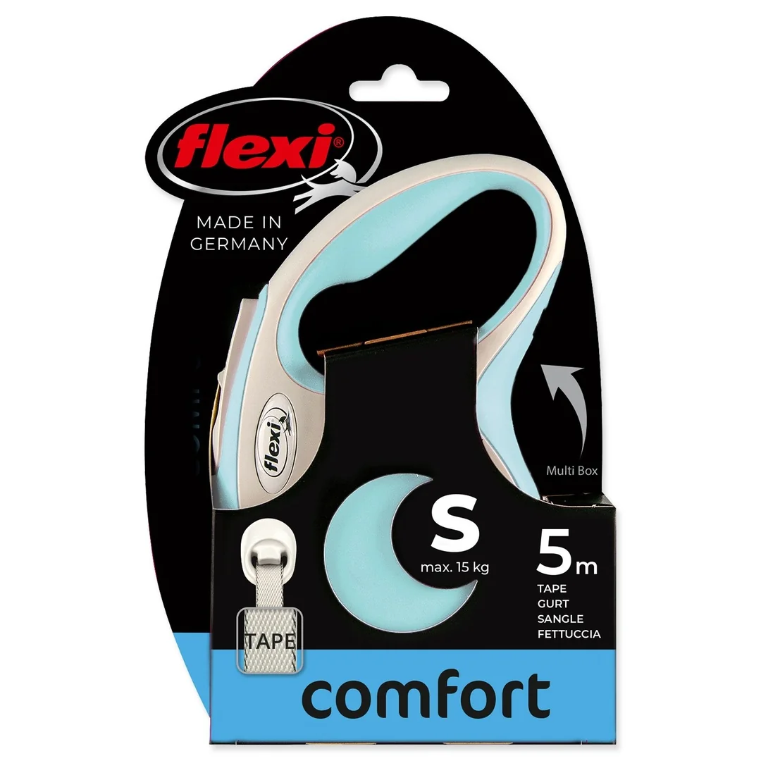 Flexi Vodítko New Comfort páska S světle modré 5m