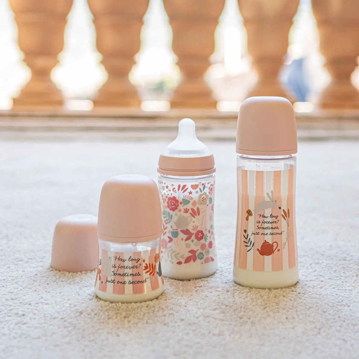Suavinex Wonderland Kojenecká láhev průtok S 0m+ 150 ml 1 ks zelená