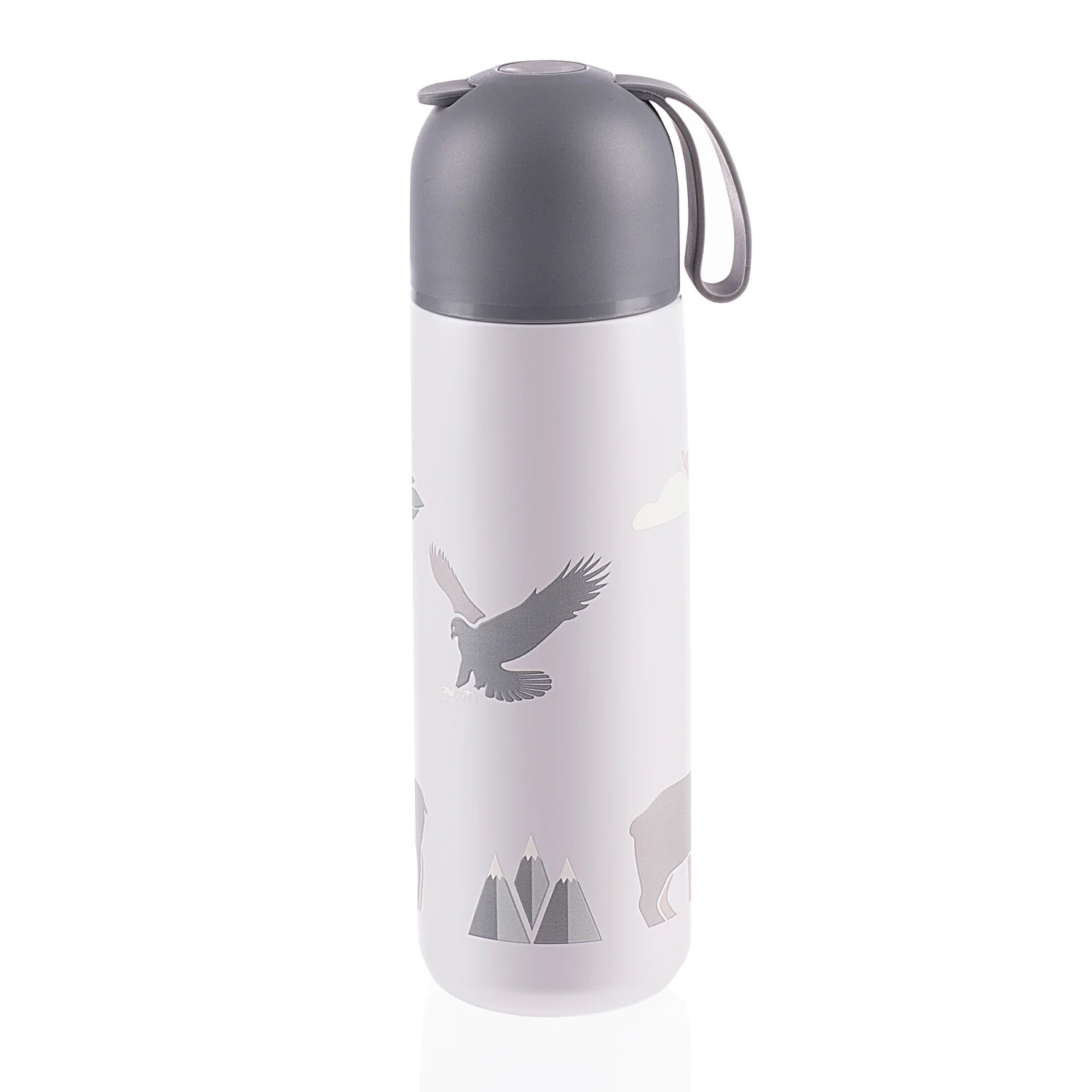 Zopa Termoska na tekutiny se silikonovým držákem 400 ml, Mountains 1