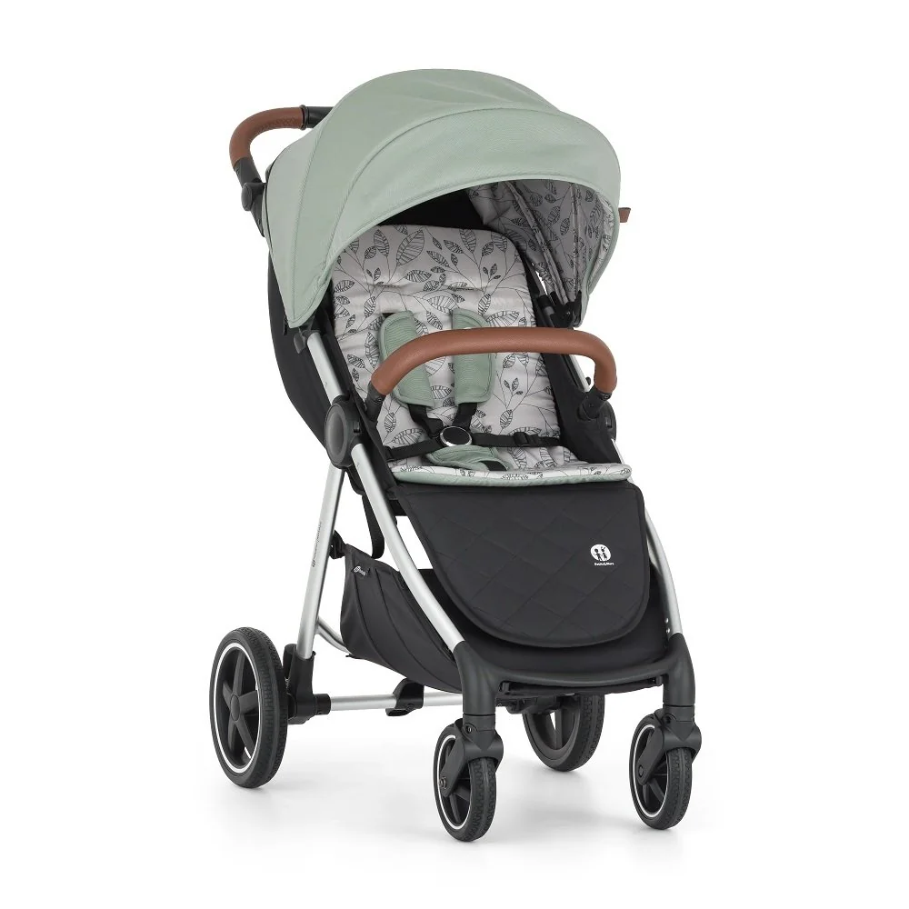Petite&Mars Kočárek sportovní Royal3 Silver Iron Green