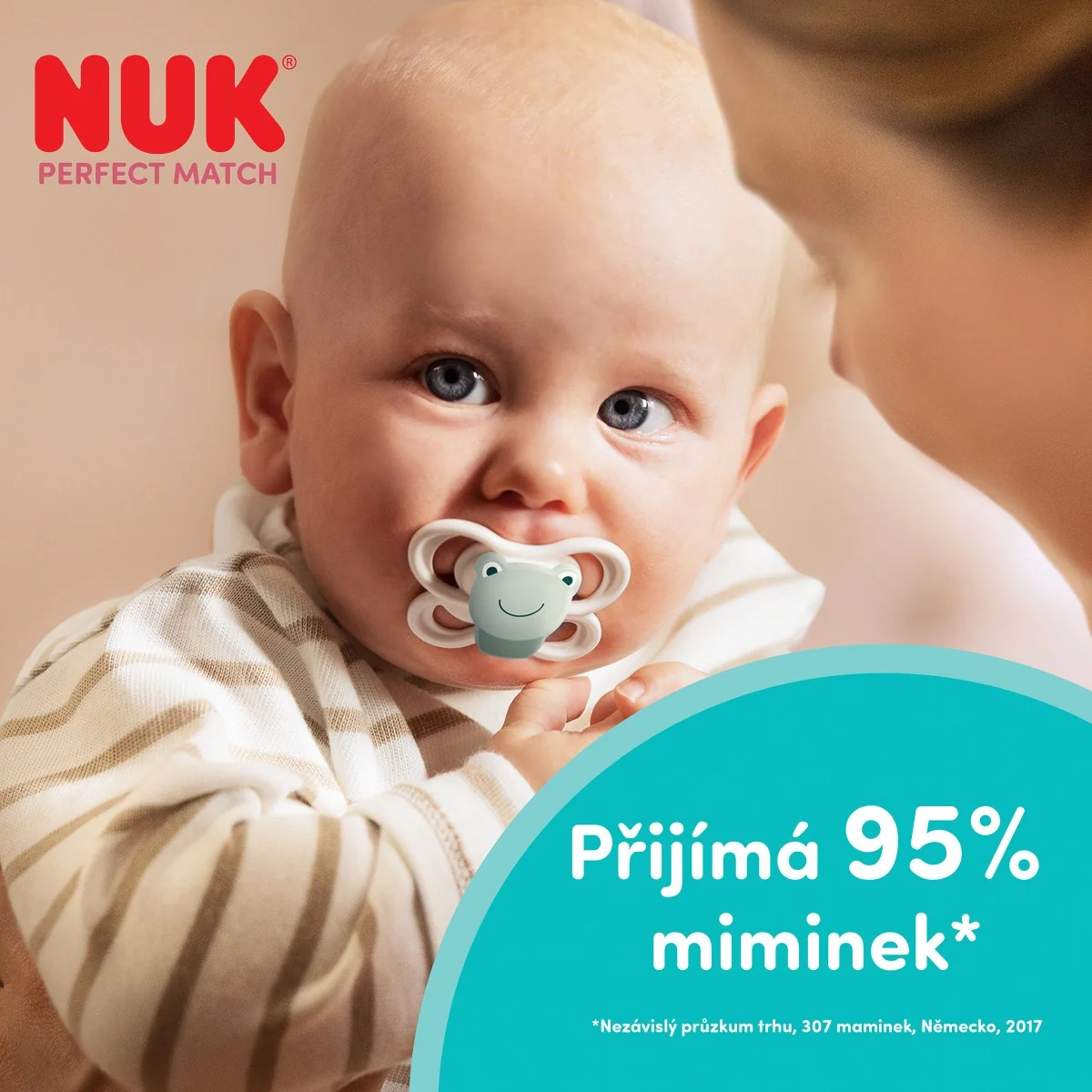 NUK Perfect Match Air Dudlík 0–6m box 1 ks fox