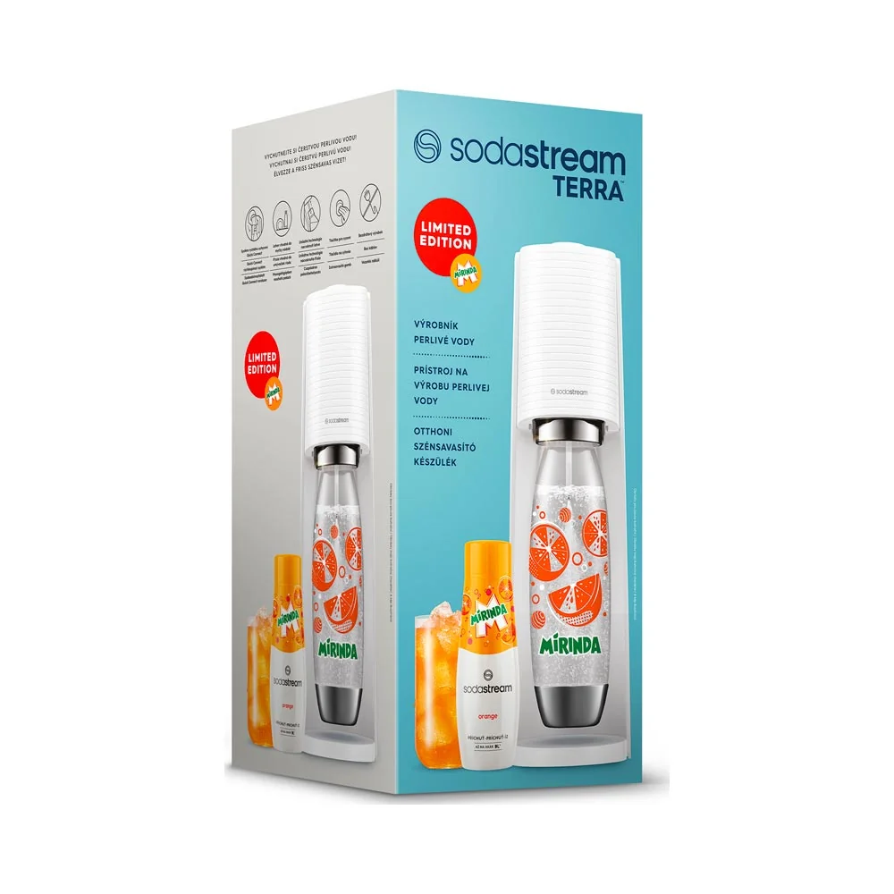 SODASTREAM TERRA Mirinda Mpack výrobník perlivé vody White
