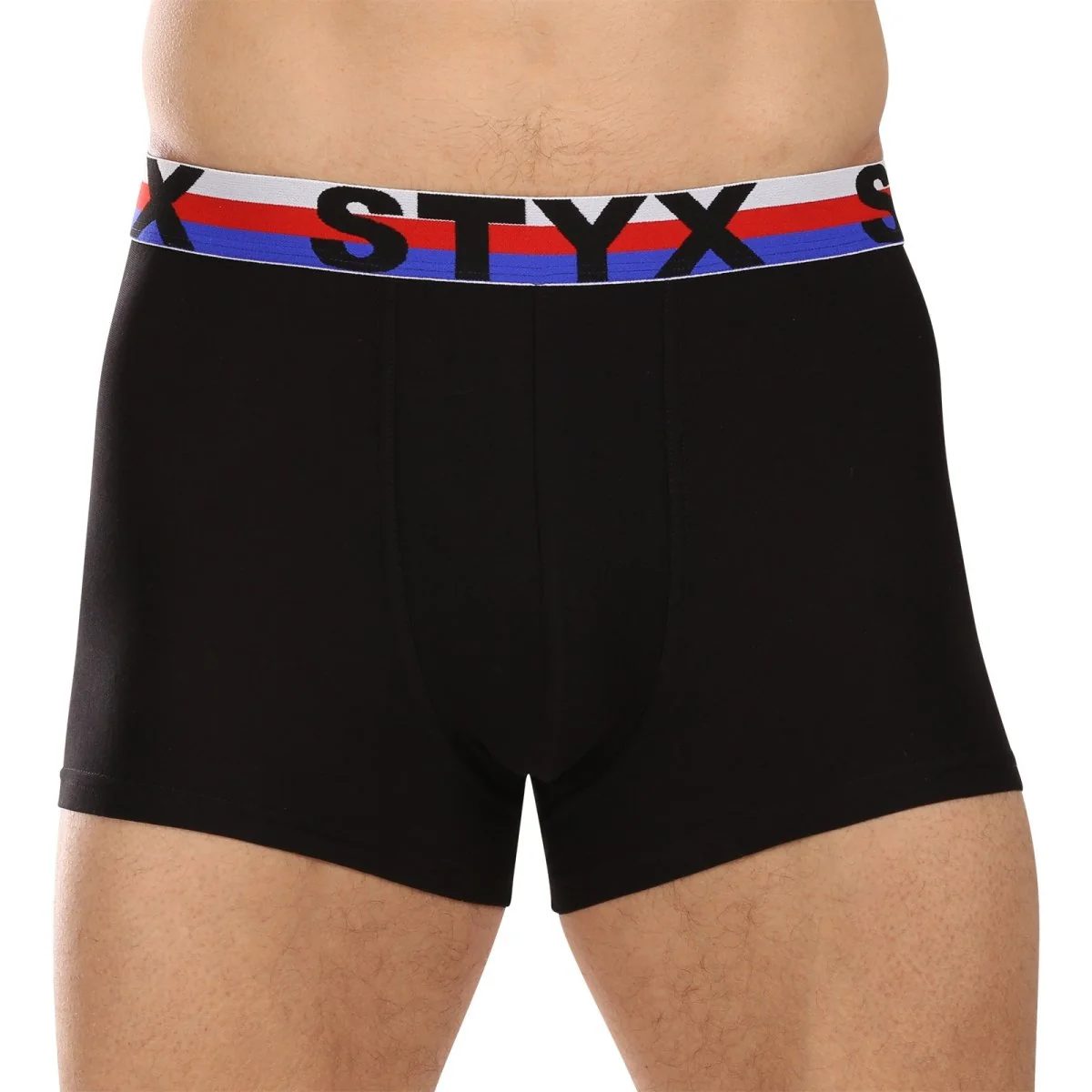 Styx 3PACK pánské boxerky sportovní guma vícebarevné trikolóra (3G19001) L