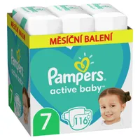 Pampers Active Baby vel. 7 Monthly Pack 15+ kg dětské pleny 116 ks