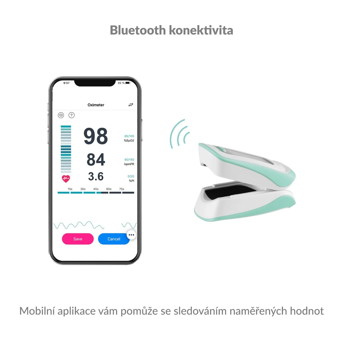 Truelife X5 BT pulzní oxymetr
